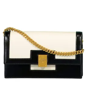 1945 Mini Black and White Leather Bag