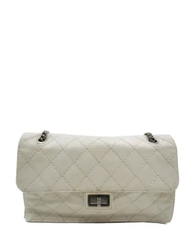 2.55 Classic Flap Shoulder Bag White