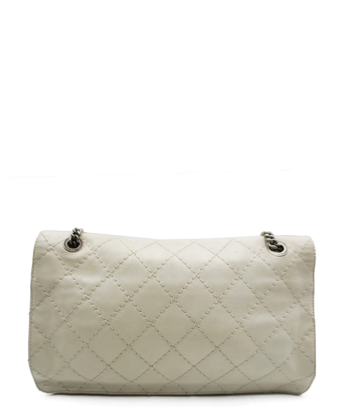 2.55 Classic Flap Shoulder Bag White