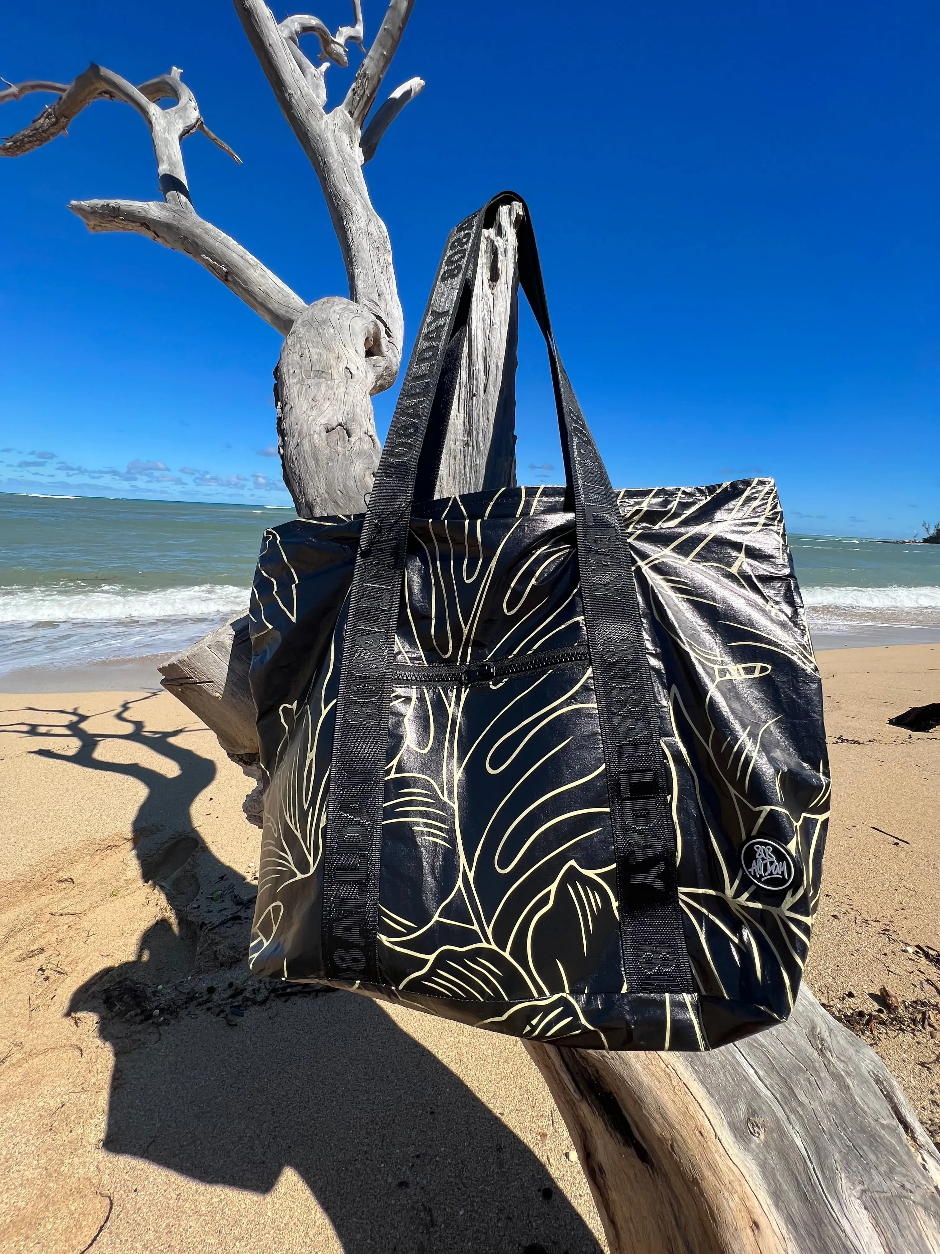 808ALLDAY Black Floral All Day Tote