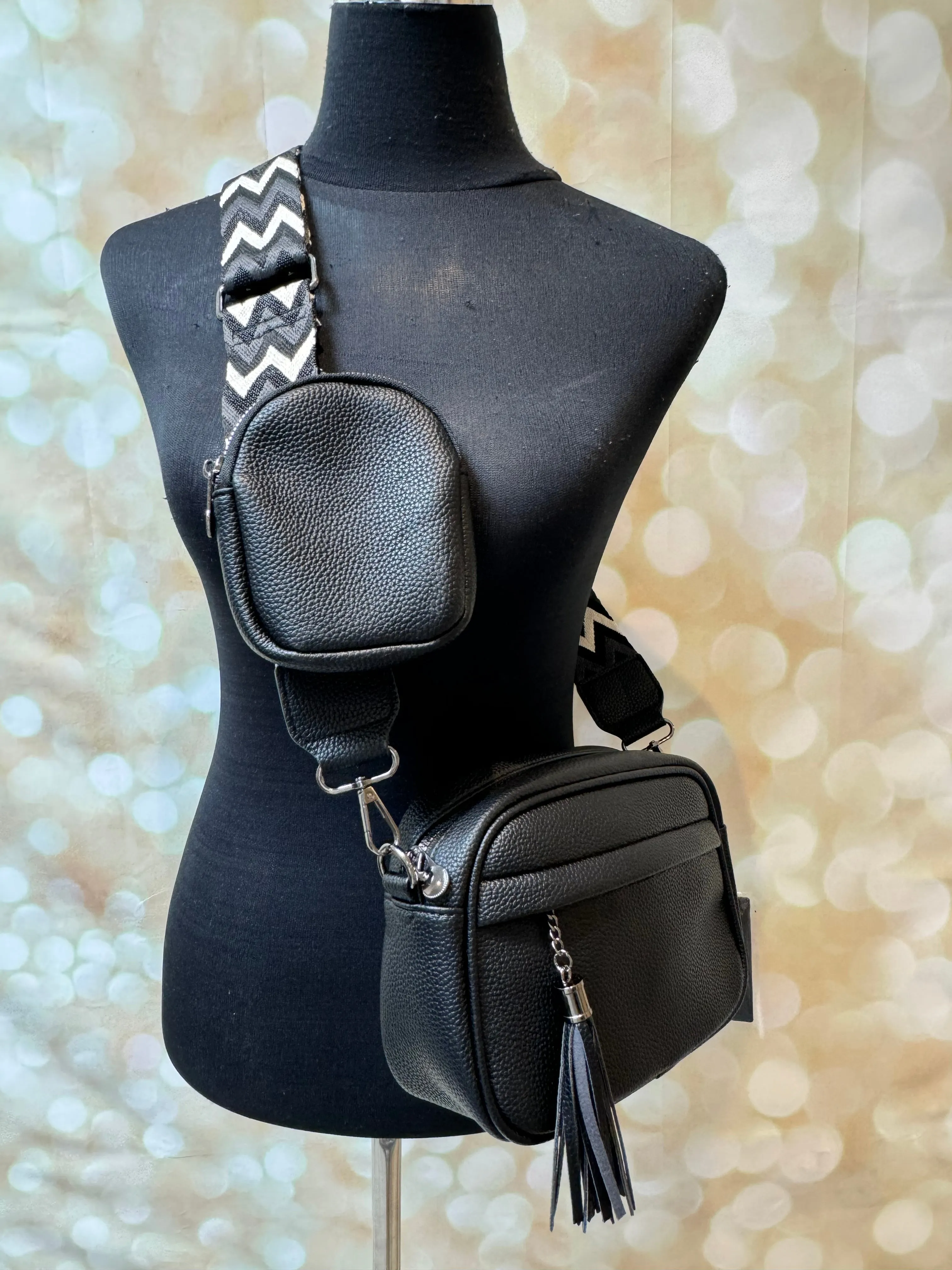 Across body Bag with Zig Zag Strap