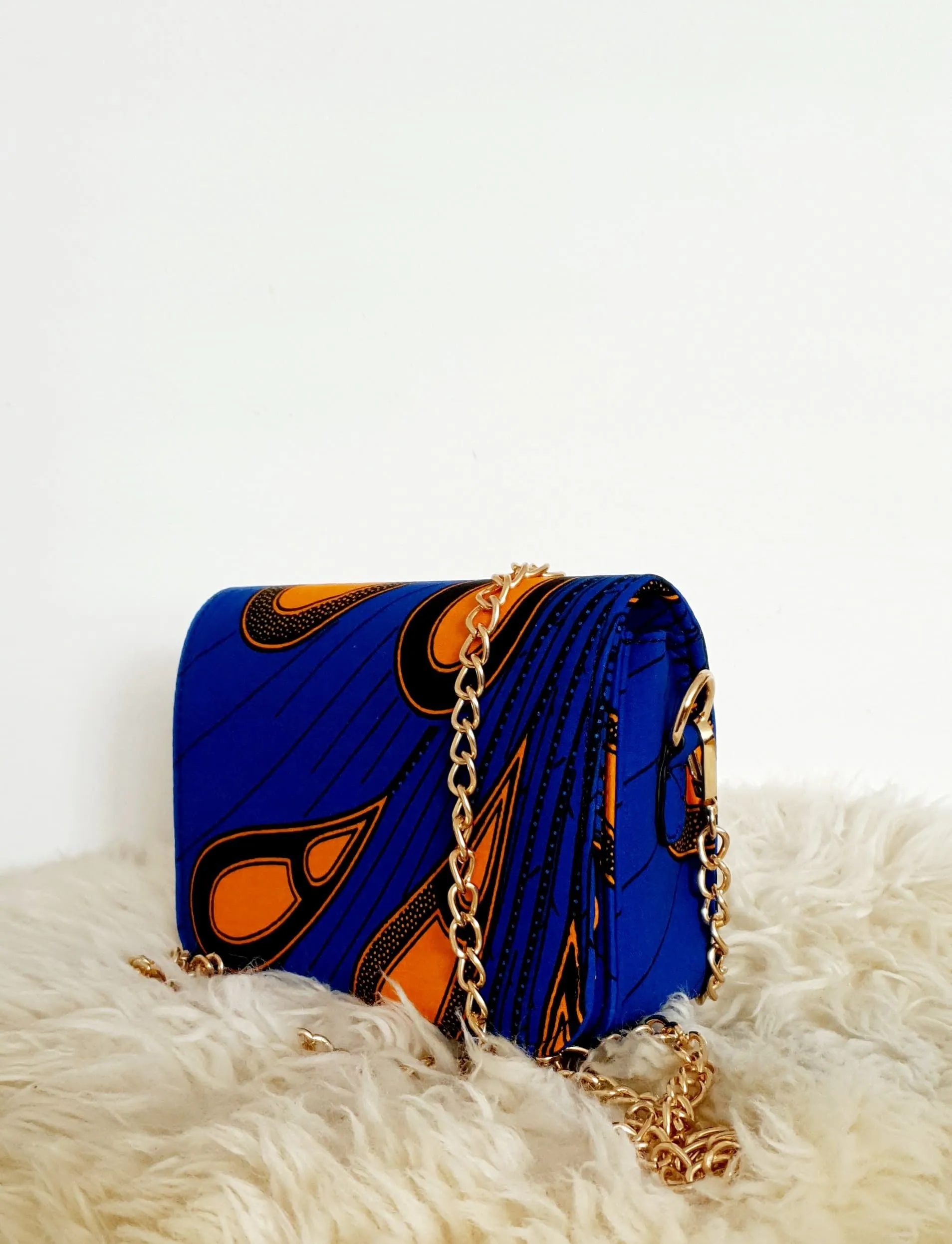 African Print Shoulder Bag Crossbody Ankara Print Bag - Bisola