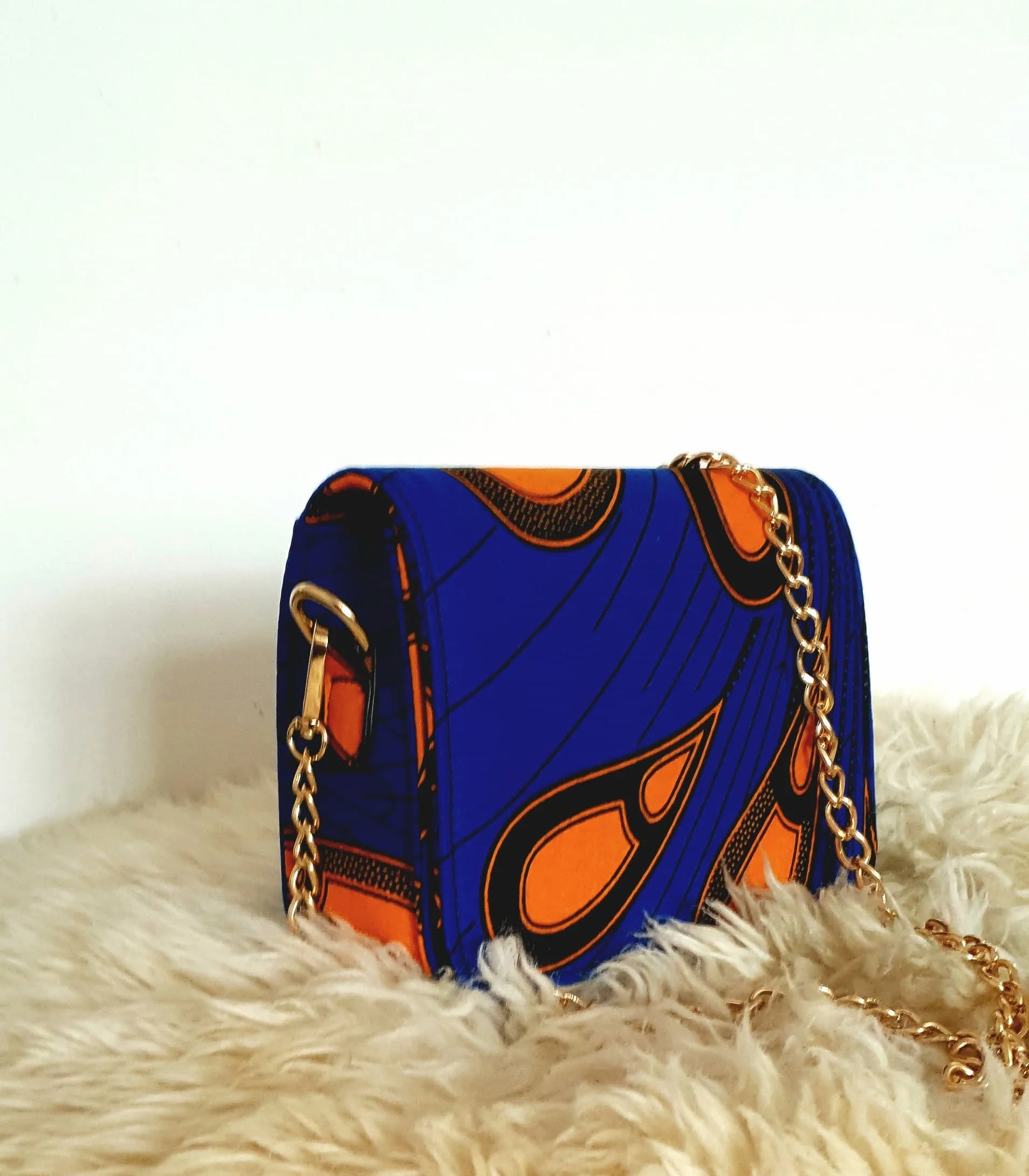 African Print Shoulder Bag Crossbody Ankara Print Bag - Leila