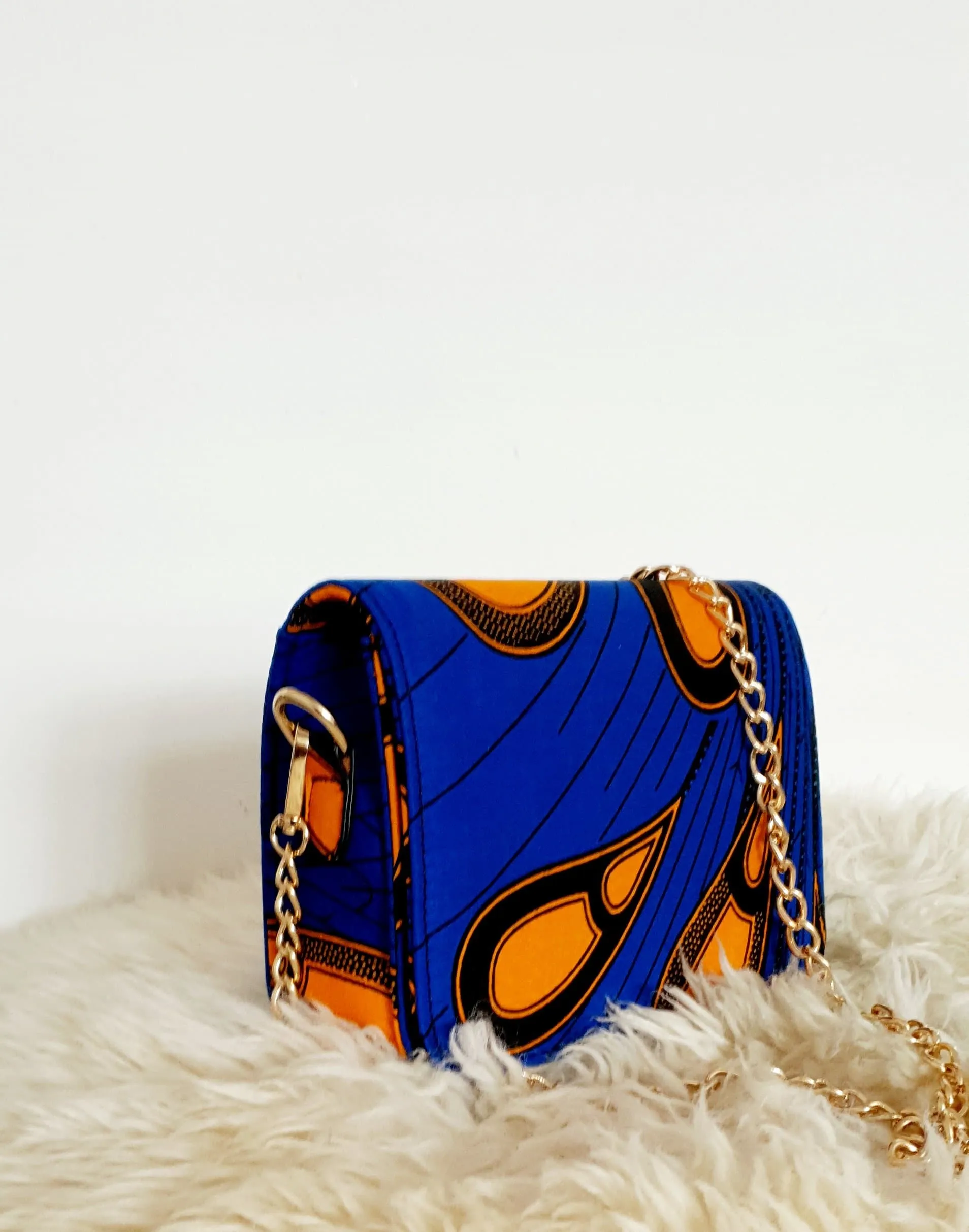 African Print Shoulder Bag Crossbody Ankara Print Bag - Leila