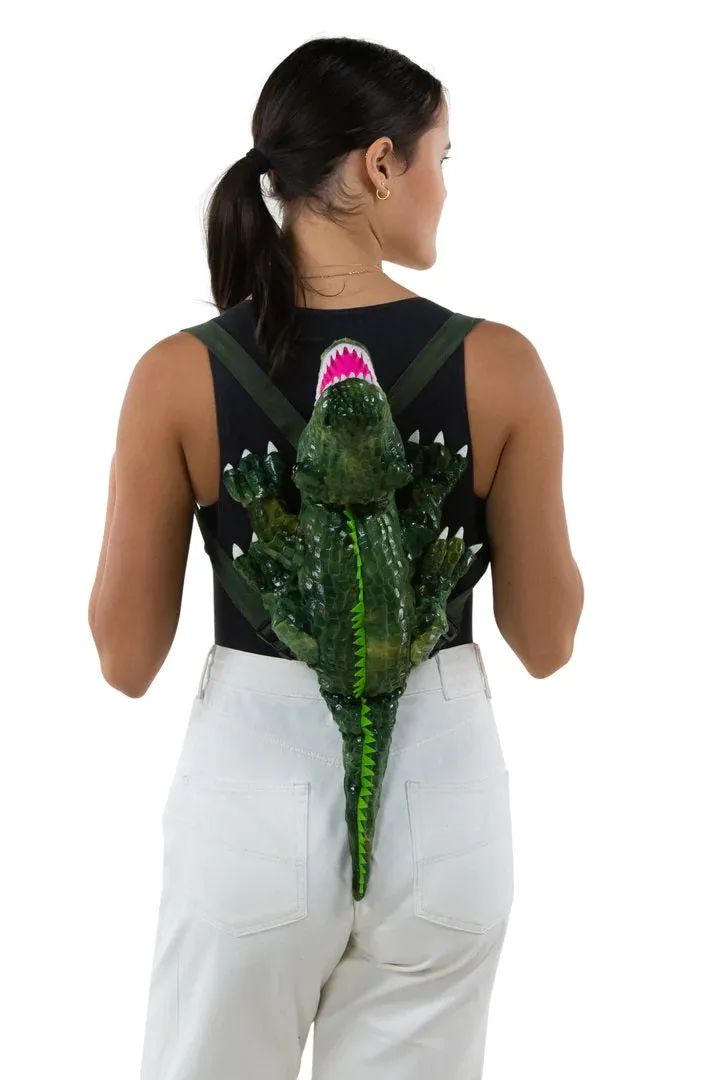 Alligator Fuzzy Friend Mini Backpack