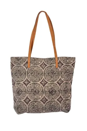 ALLUM -  BLOCK PRINTED  TOTE BAG