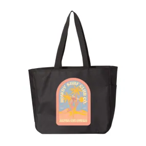 Alpha Chi Omega Howdy Surfer Club Co. Liberty Bags Fabric Tote Bag