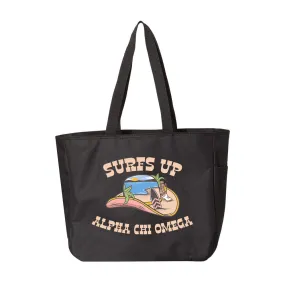 Alpha Chi Omega Surf's Up Liberty Bags Fabric Tote Bag