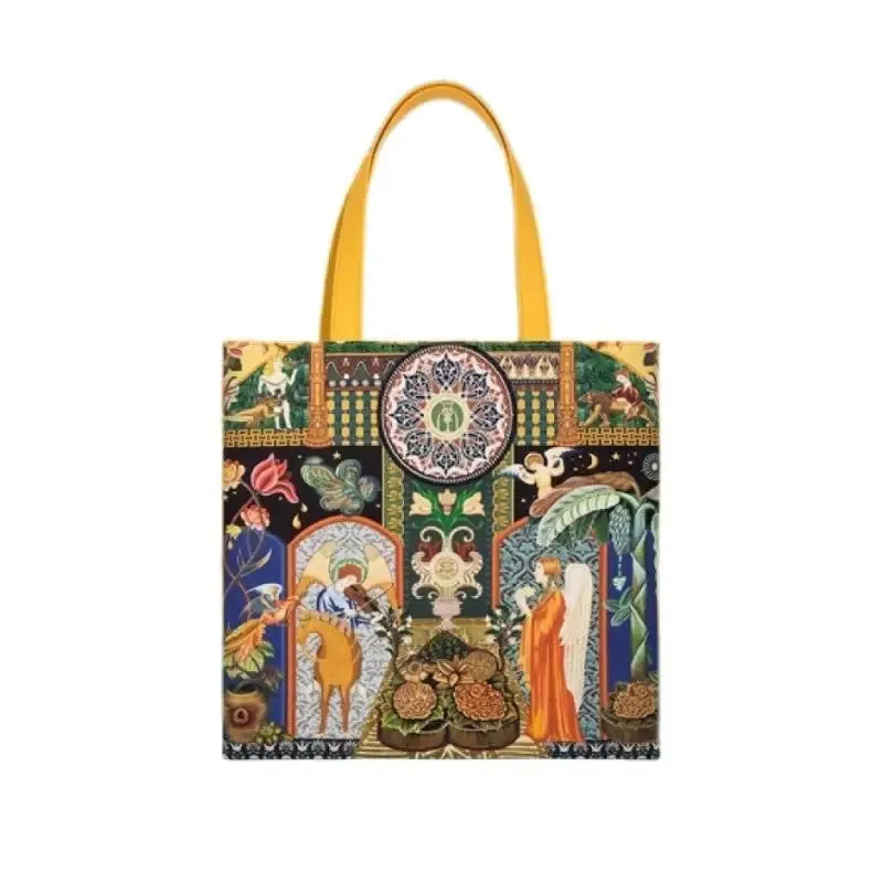 Angel Y Flowers Large Capacity Tote Bag