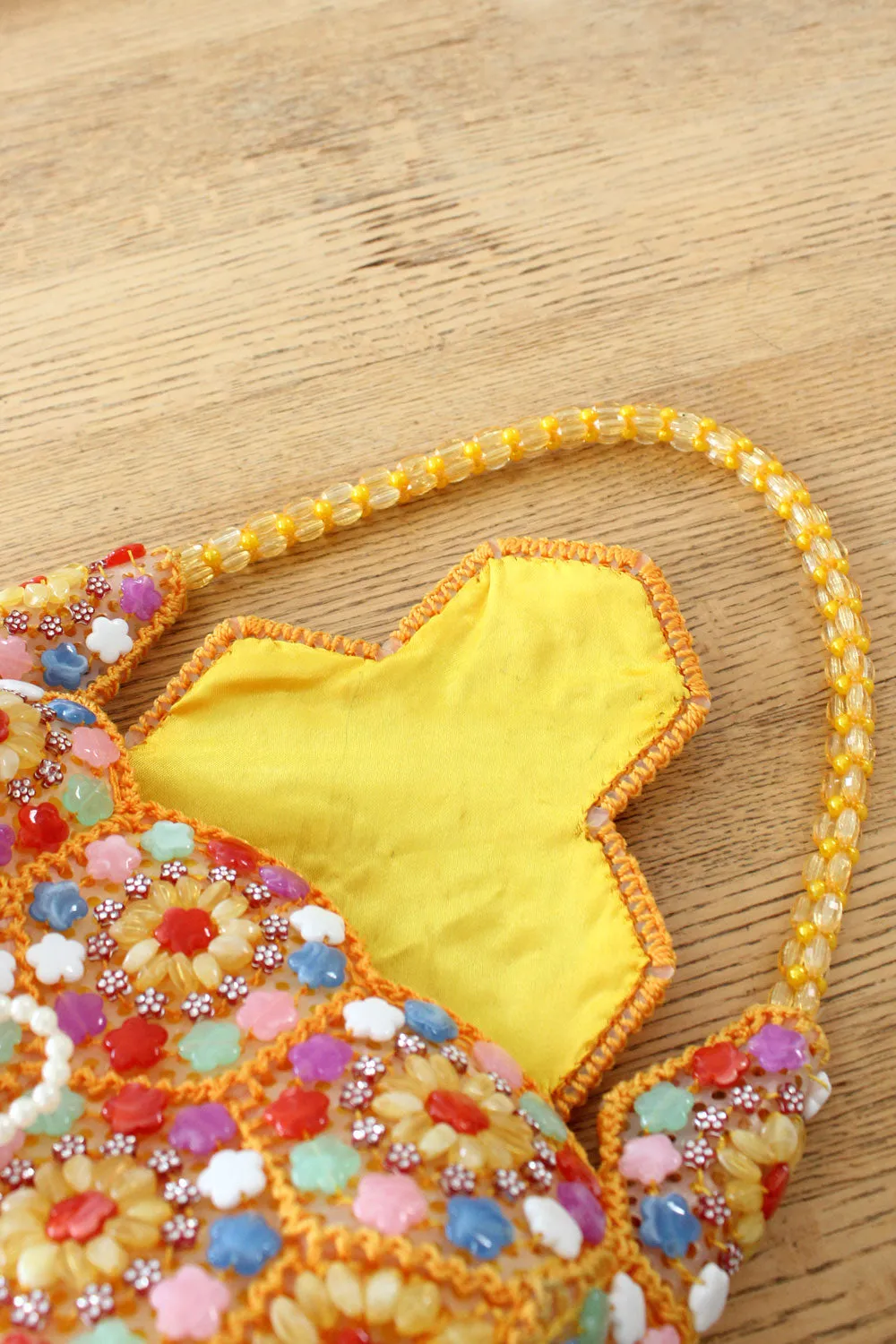 Apricot Embellished Party Purse