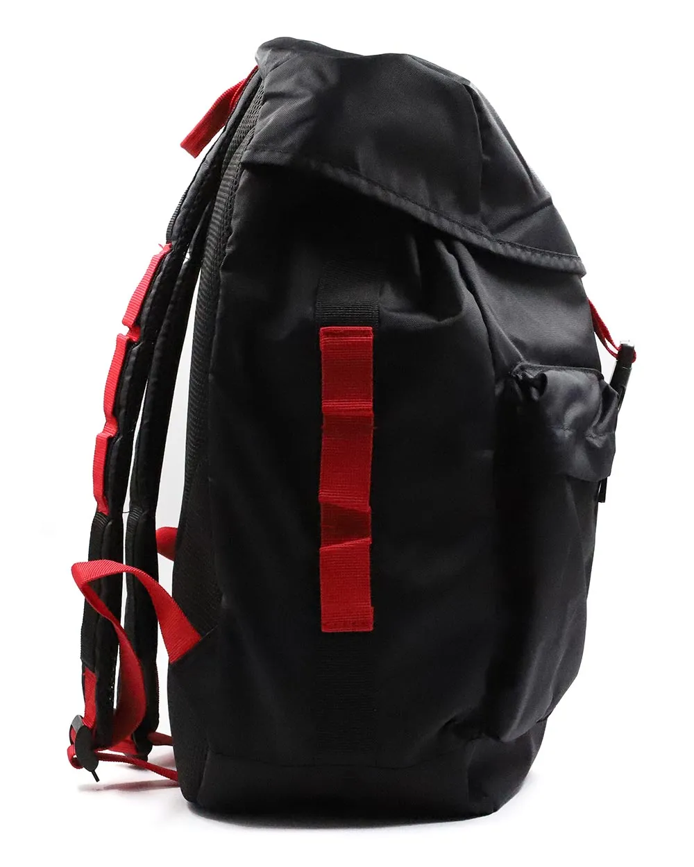 Backpack - Folded Drawstring Backpack Black Thc