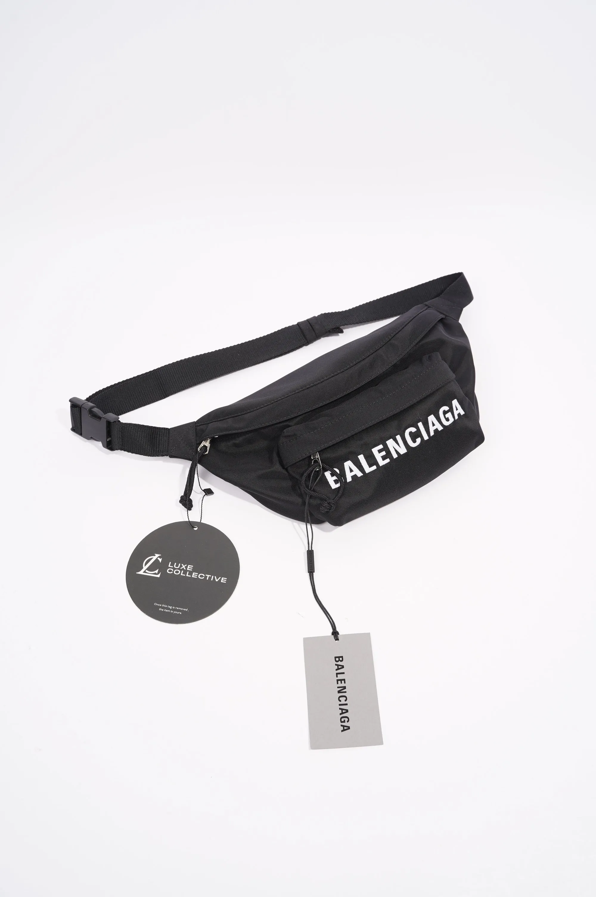 Balenciaga Belt Bag Black Nylon