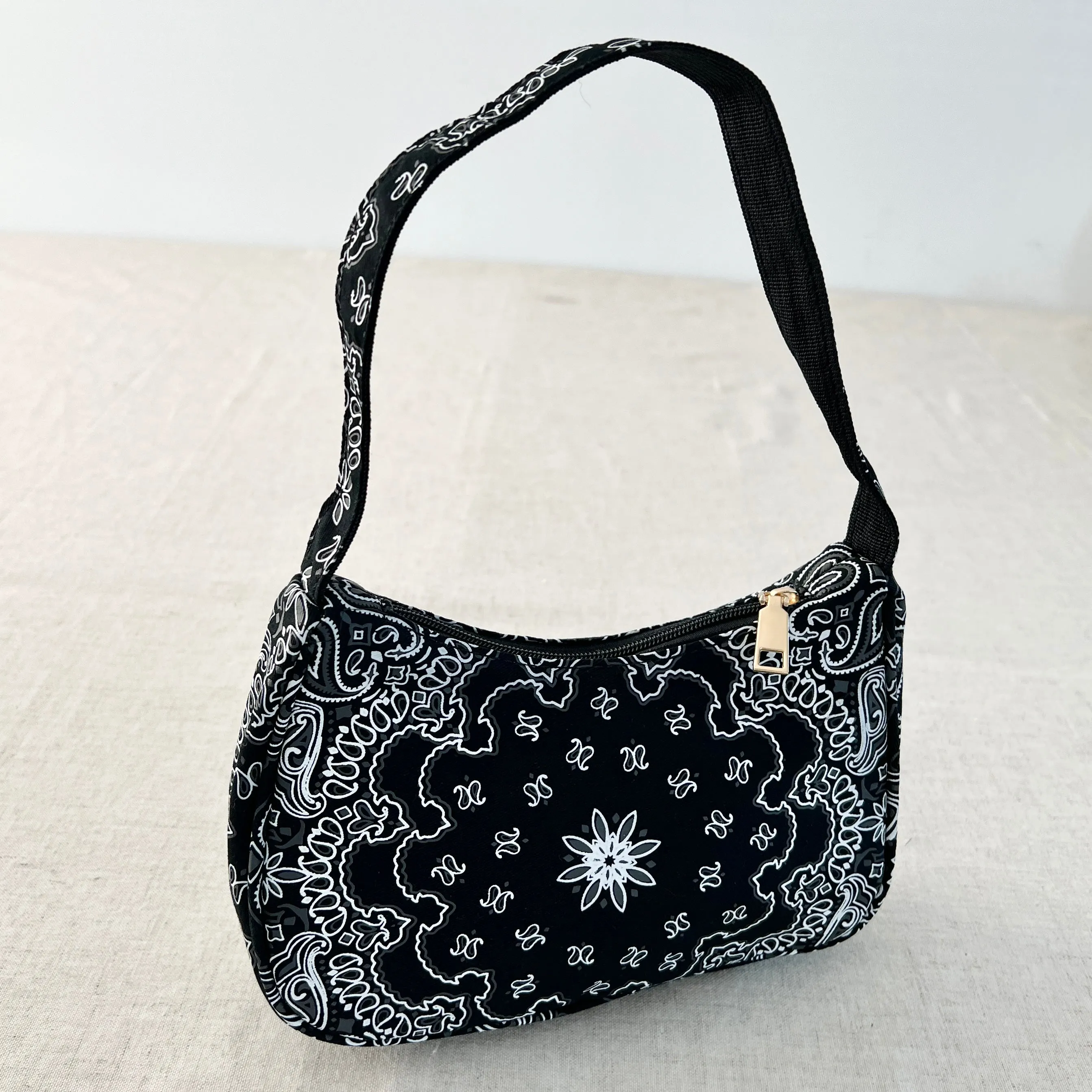 Bandana Shoulder Bag - Black