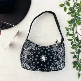 Bandana Shoulder Bag - Black