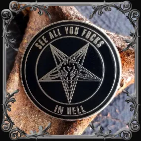 Baphomet Satanic Lapel Pin