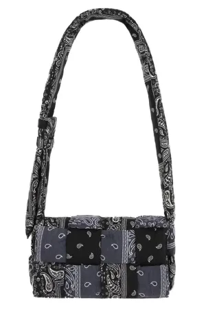 Black and White Bandana Bag