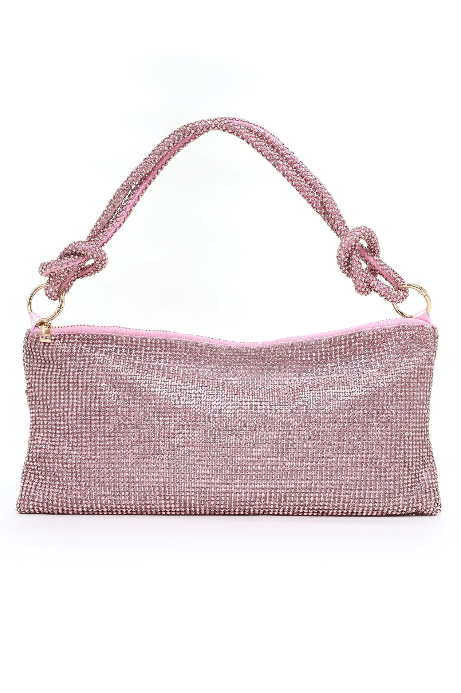 BLING BAG WITH STRAP-PINK