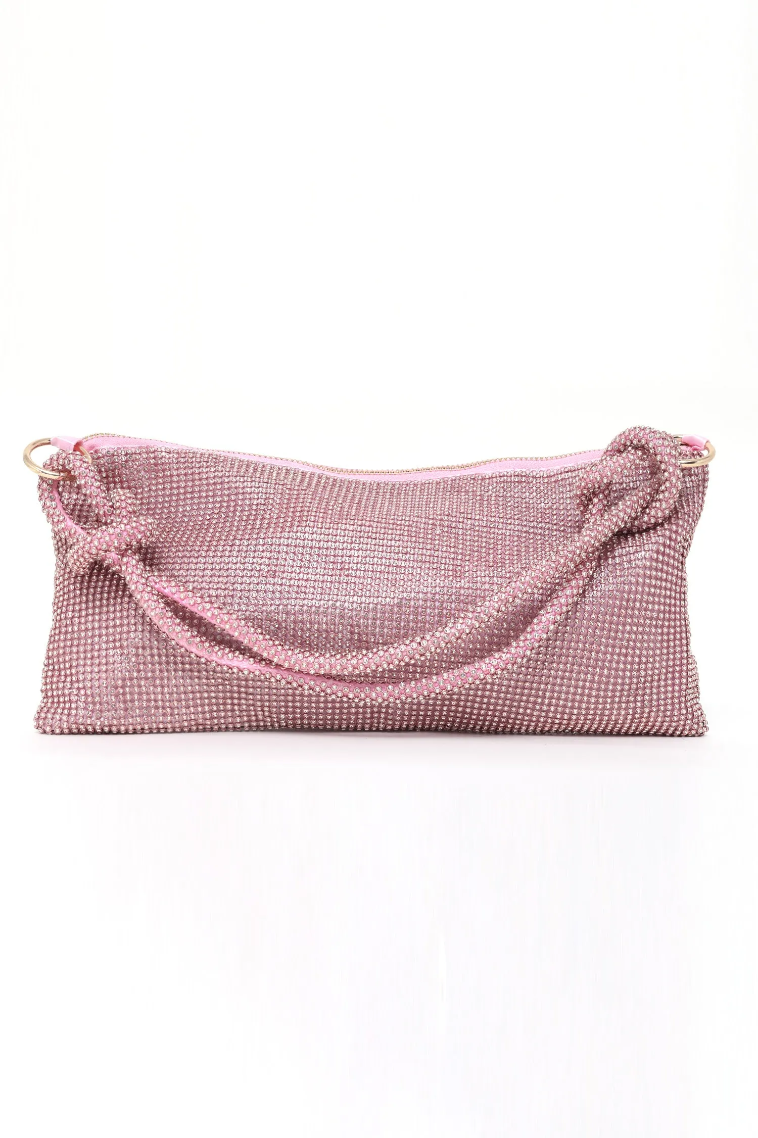 BLING BAG WITH STRAP-PINK