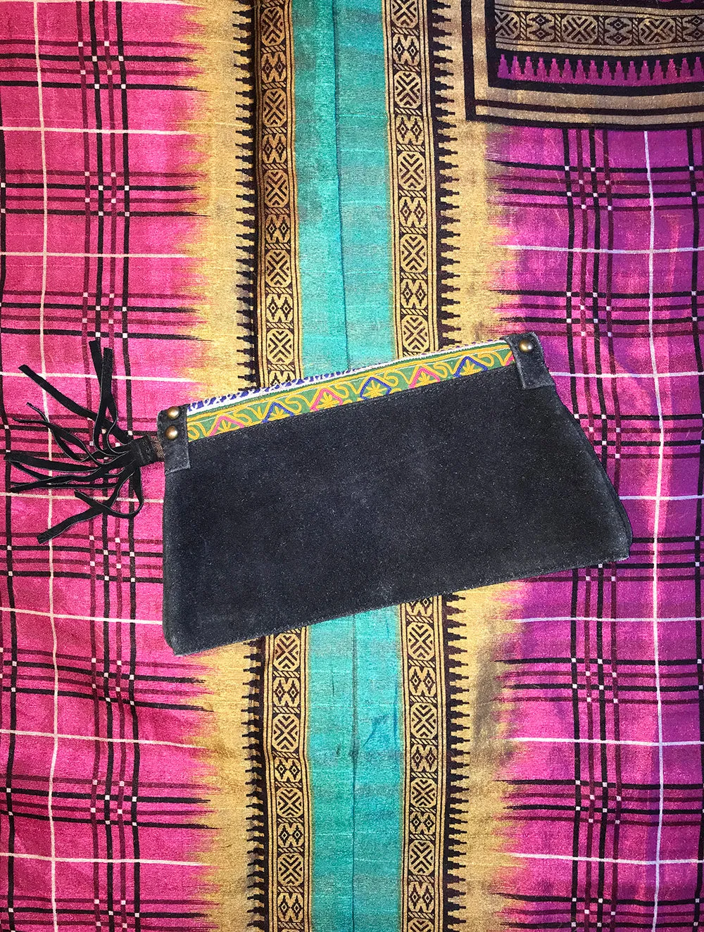 Boho Suede Clutch