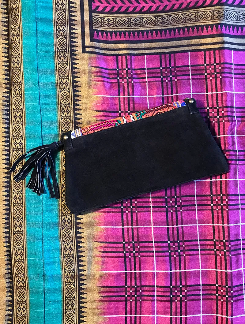 Boho Suede Clutch