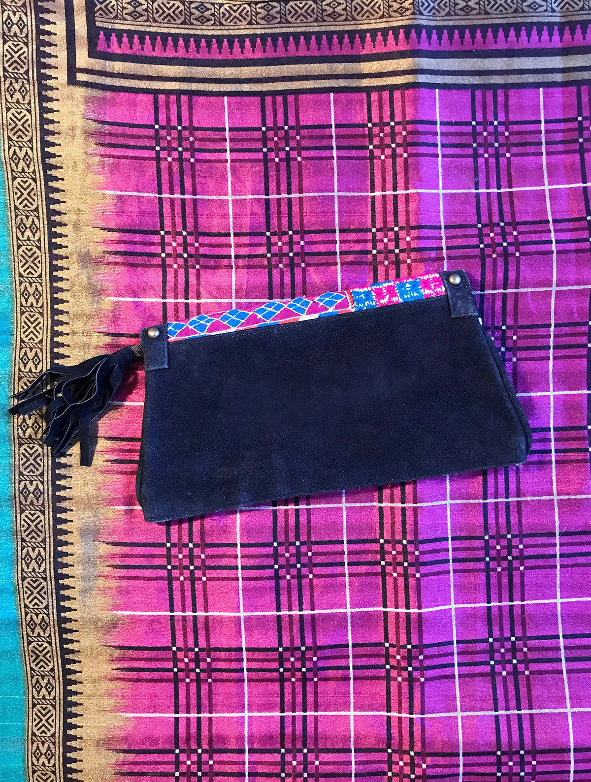 Boho Suede Clutch