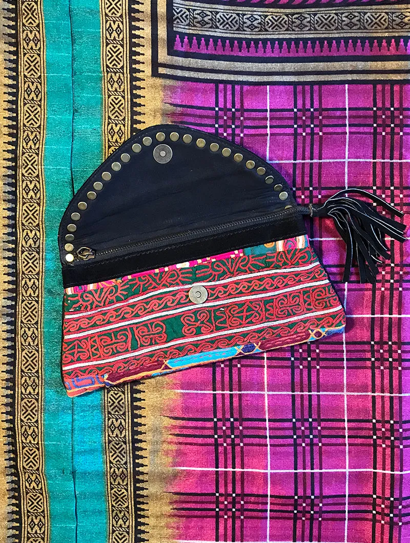 Boho Suede Clutch