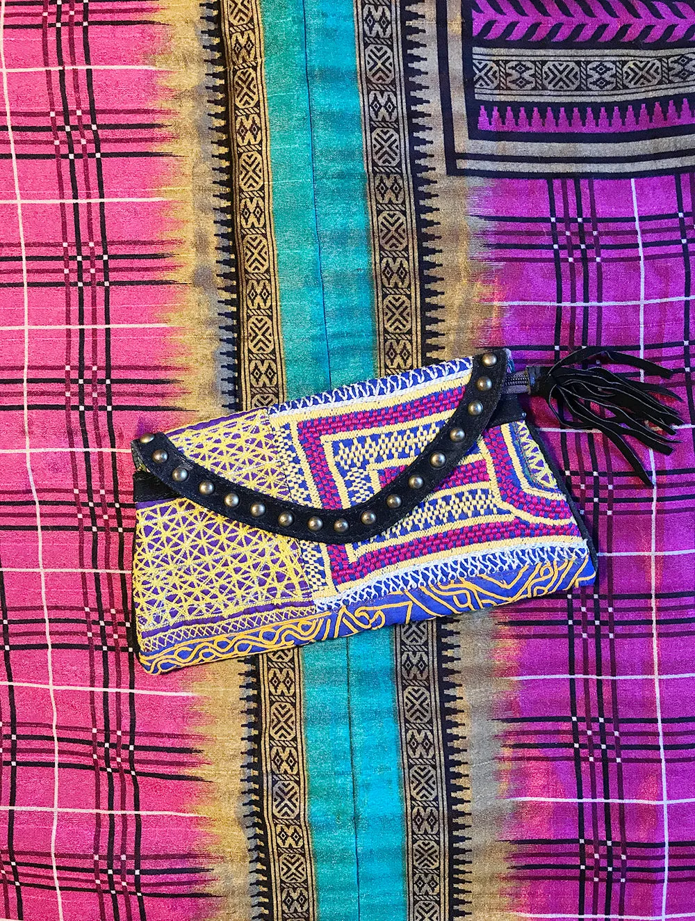 Boho Suede Clutch