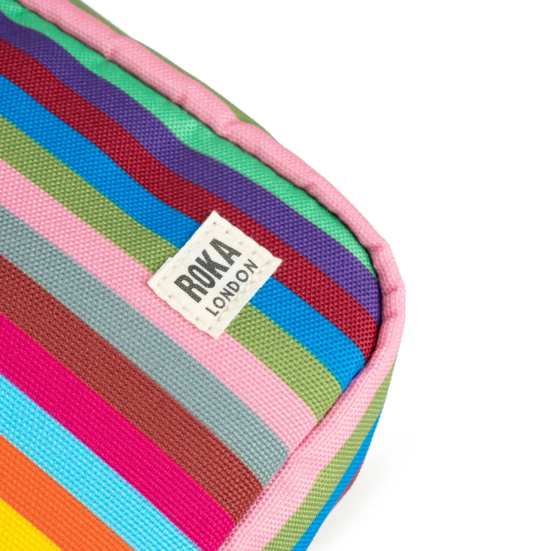 Bond Pocket Crossbody Recycled Canvas - Multi Stripe