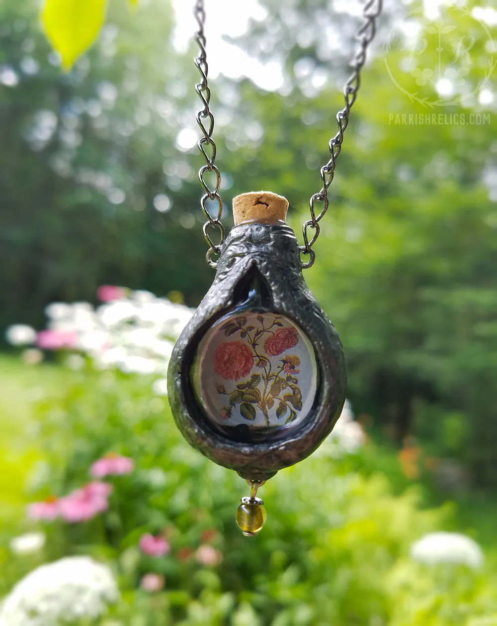 Botanical Roses ~ Pictorial Vessel Amulet