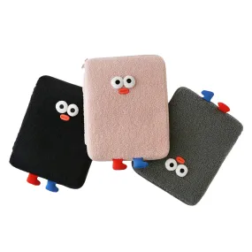 Boucle Cute Character Square 11 iPad Laptop Sleeves Cases Protective Covers Purses Handbags Sponge Pouches Design School Collage Office