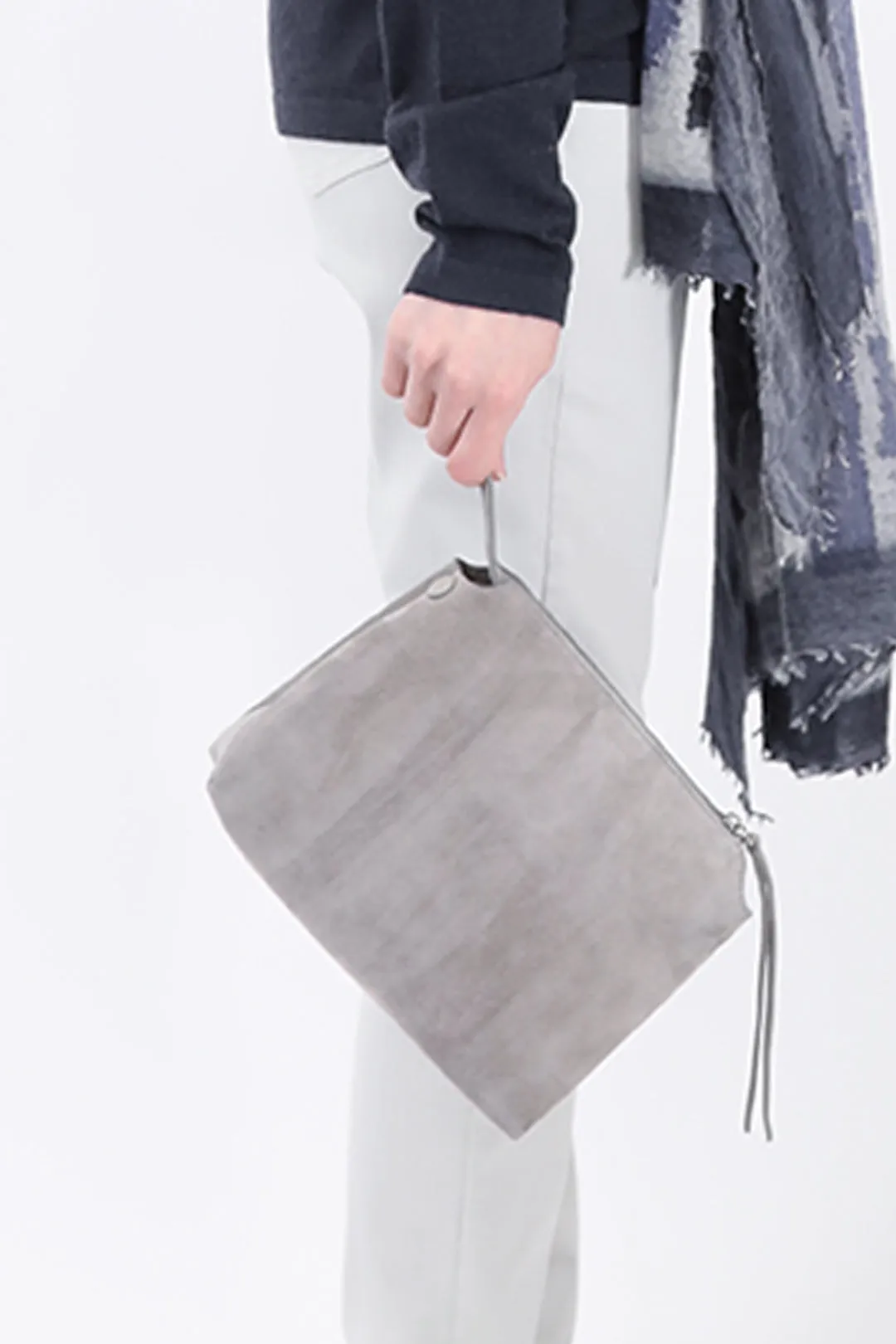 BRIDGET CROSSBODY SUEDE BAG IN GREY