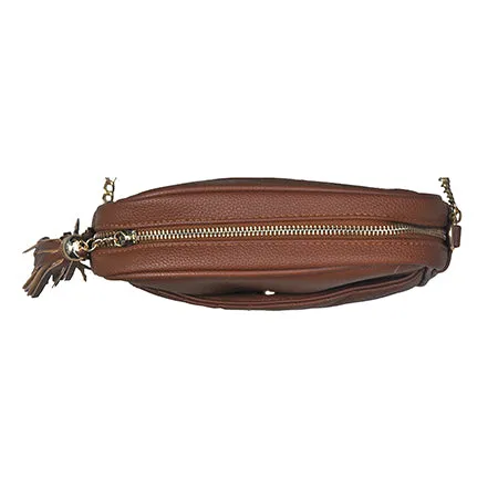 Brown Chic Faux Leather NGIL Crossbody Bag