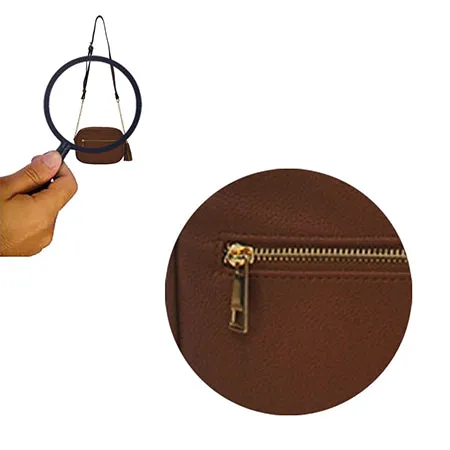 Brown Chic Faux Leather NGIL Crossbody Bag