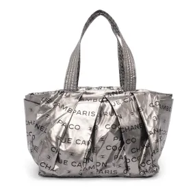 Chanel Silver Coated Nylon 31 Rue Cambon Tote