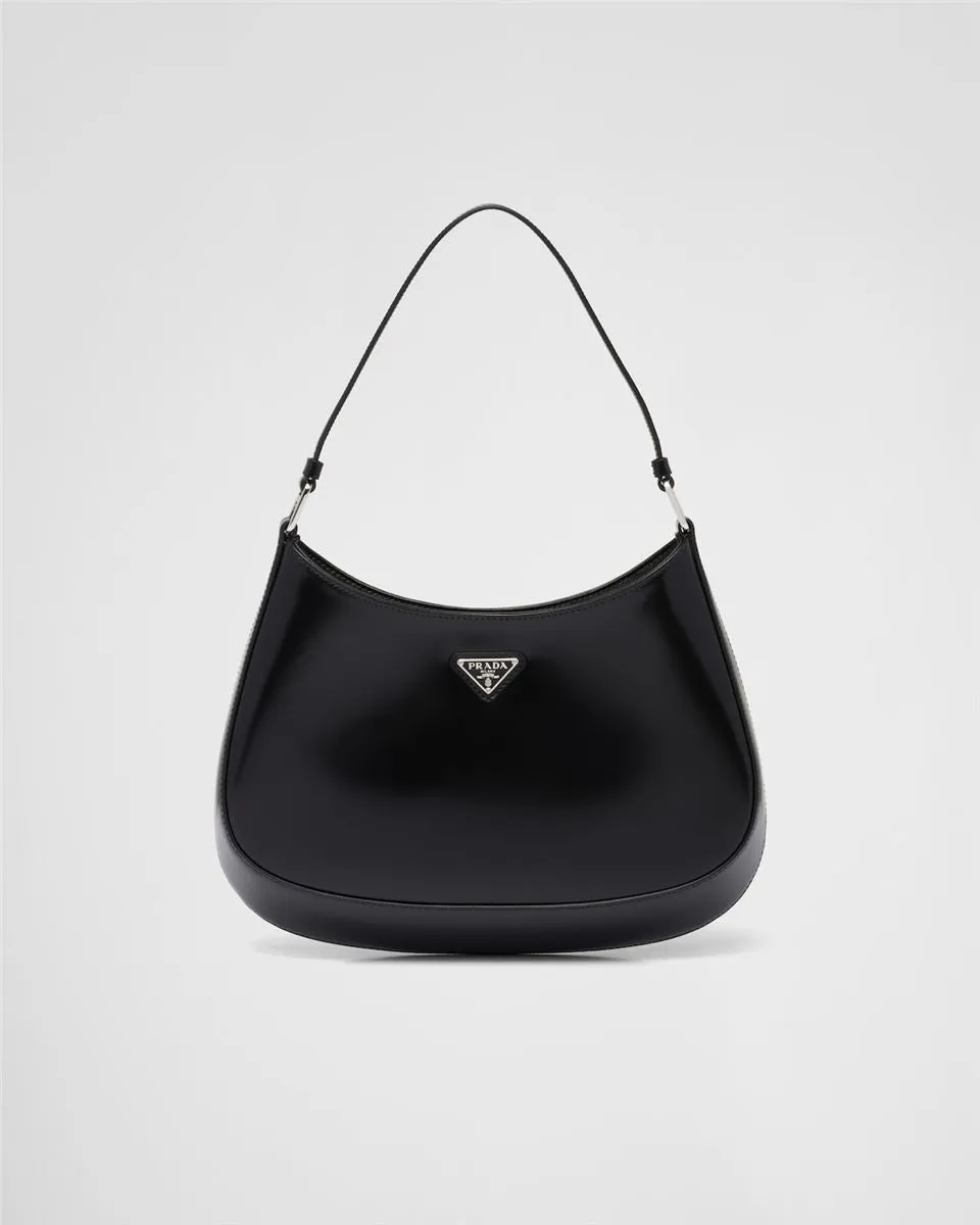 CLEO BRUSHED LEATHER SHOULDER BAG