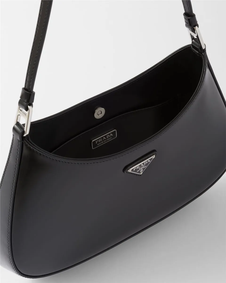 CLEO BRUSHED LEATHER SHOULDER BAG