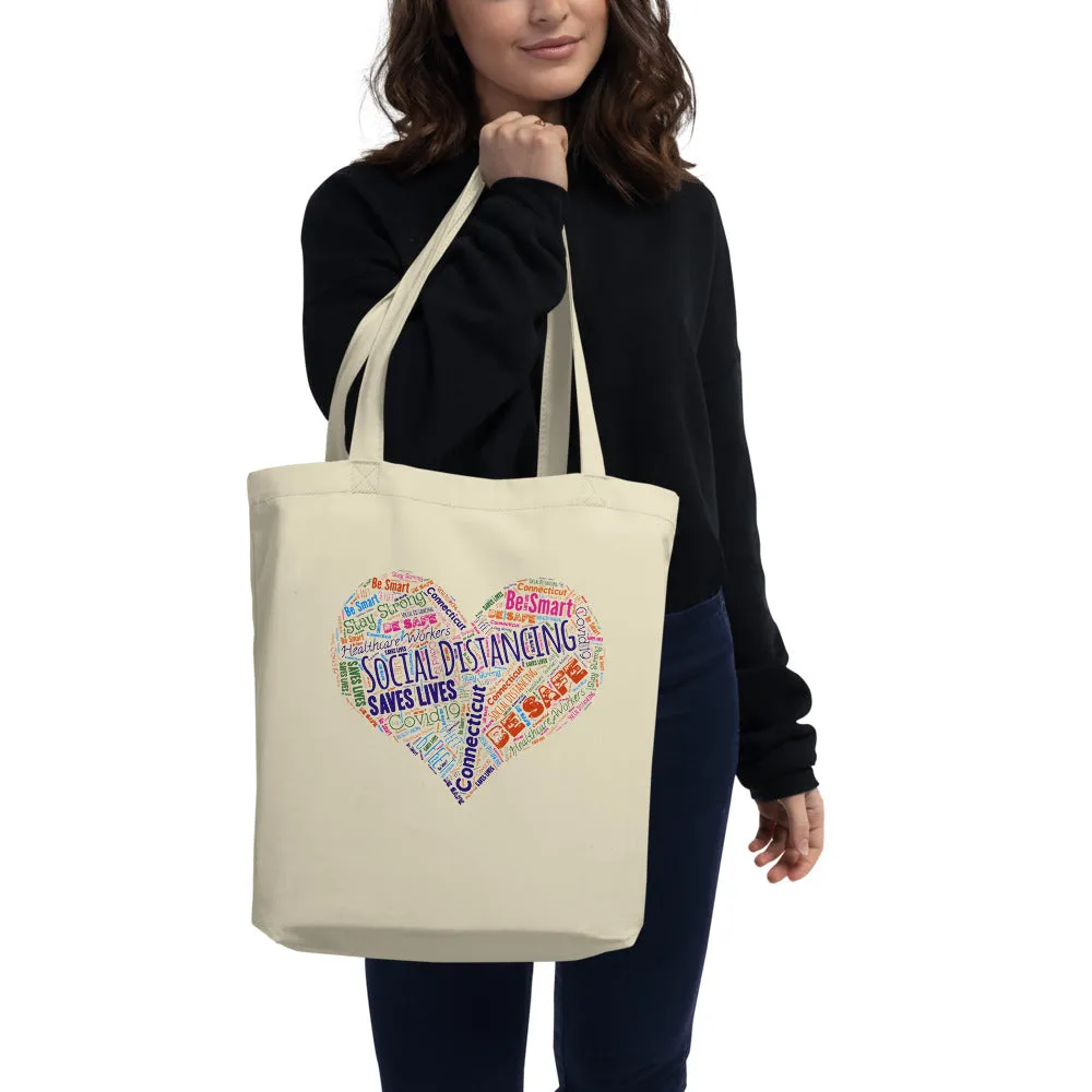 Connecticut - Social Distancing Tote Bag - Eco Friendly