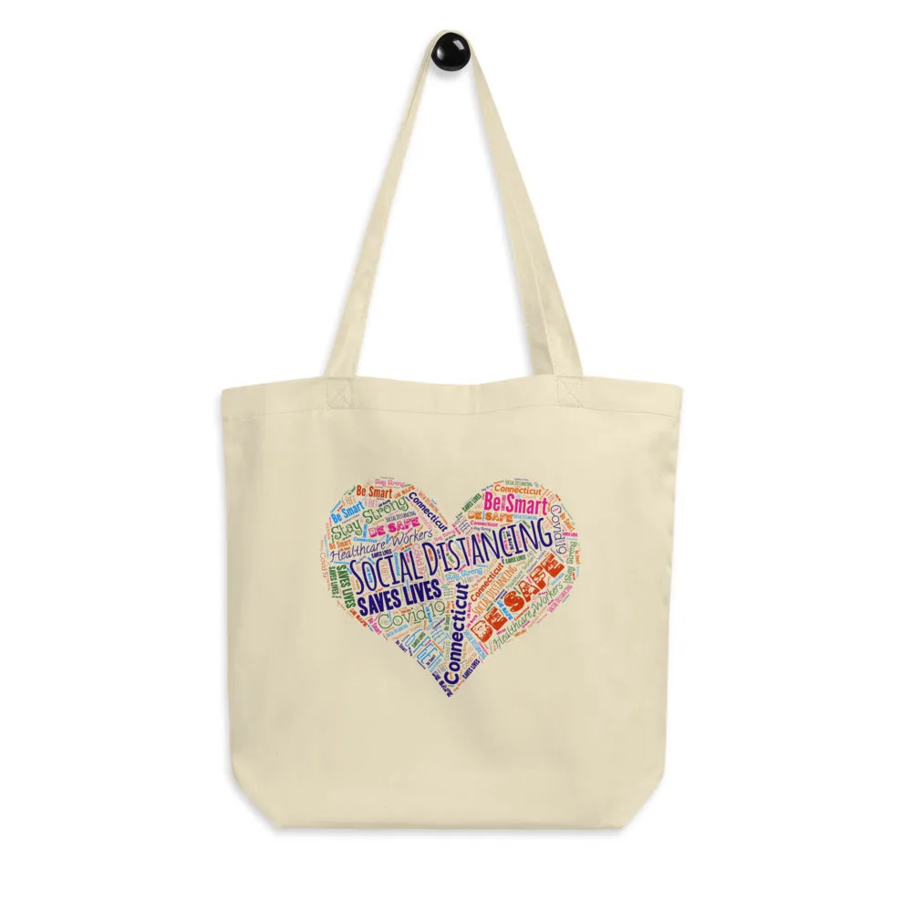 Connecticut - Social Distancing Tote Bag - Eco Friendly