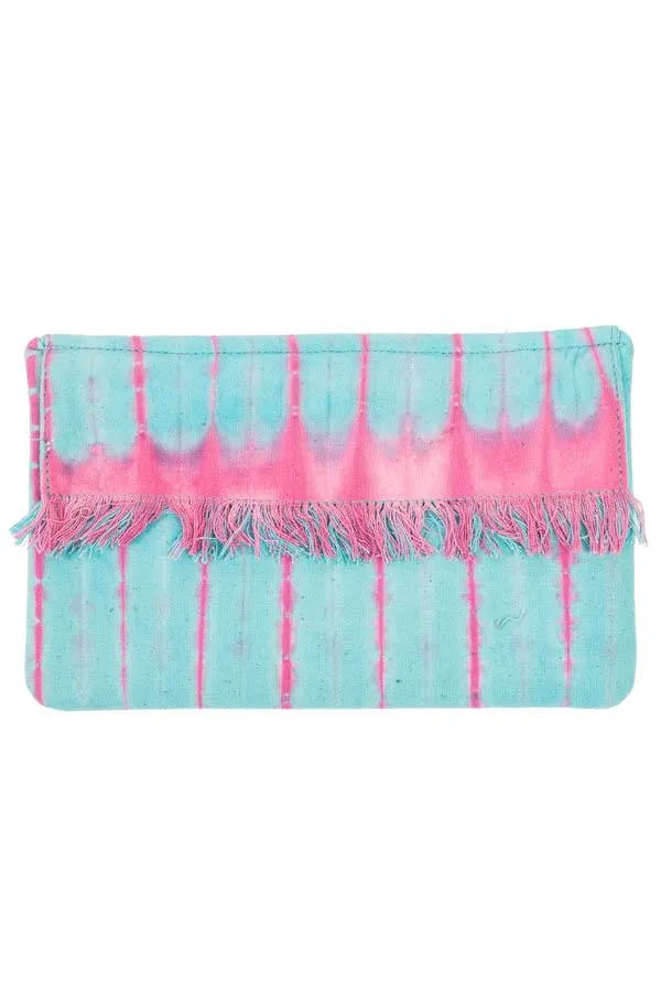 Convertible Tie-dye Clutch and Belt Bag