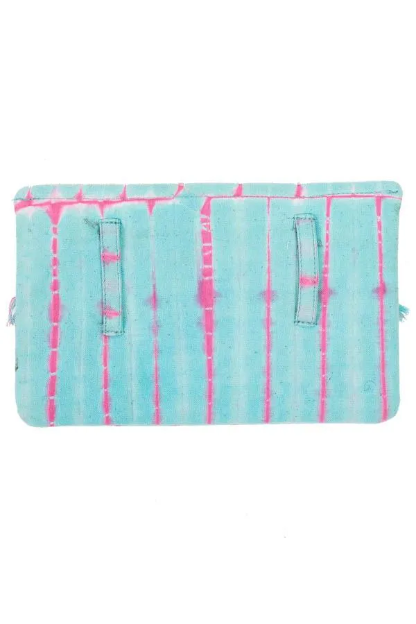 Convertible Tie-dye Clutch and Belt Bag