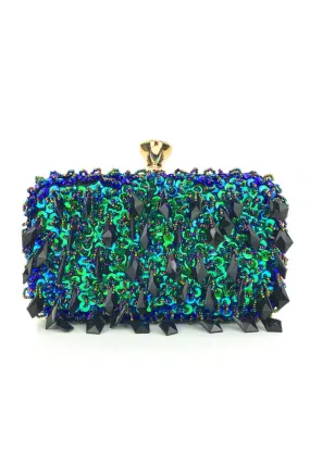 Costas Brilliant Green Clutch Bag