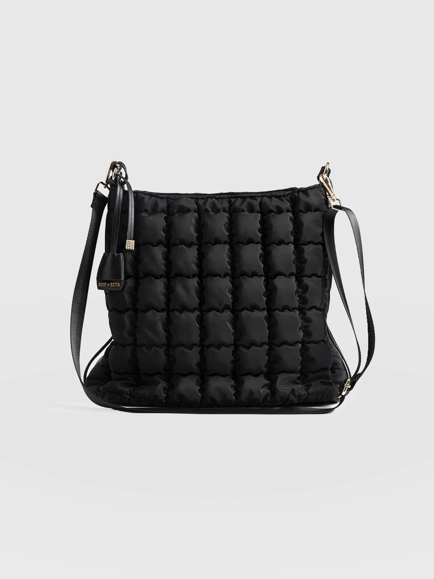 Darcey Puff Tote Bag - Black