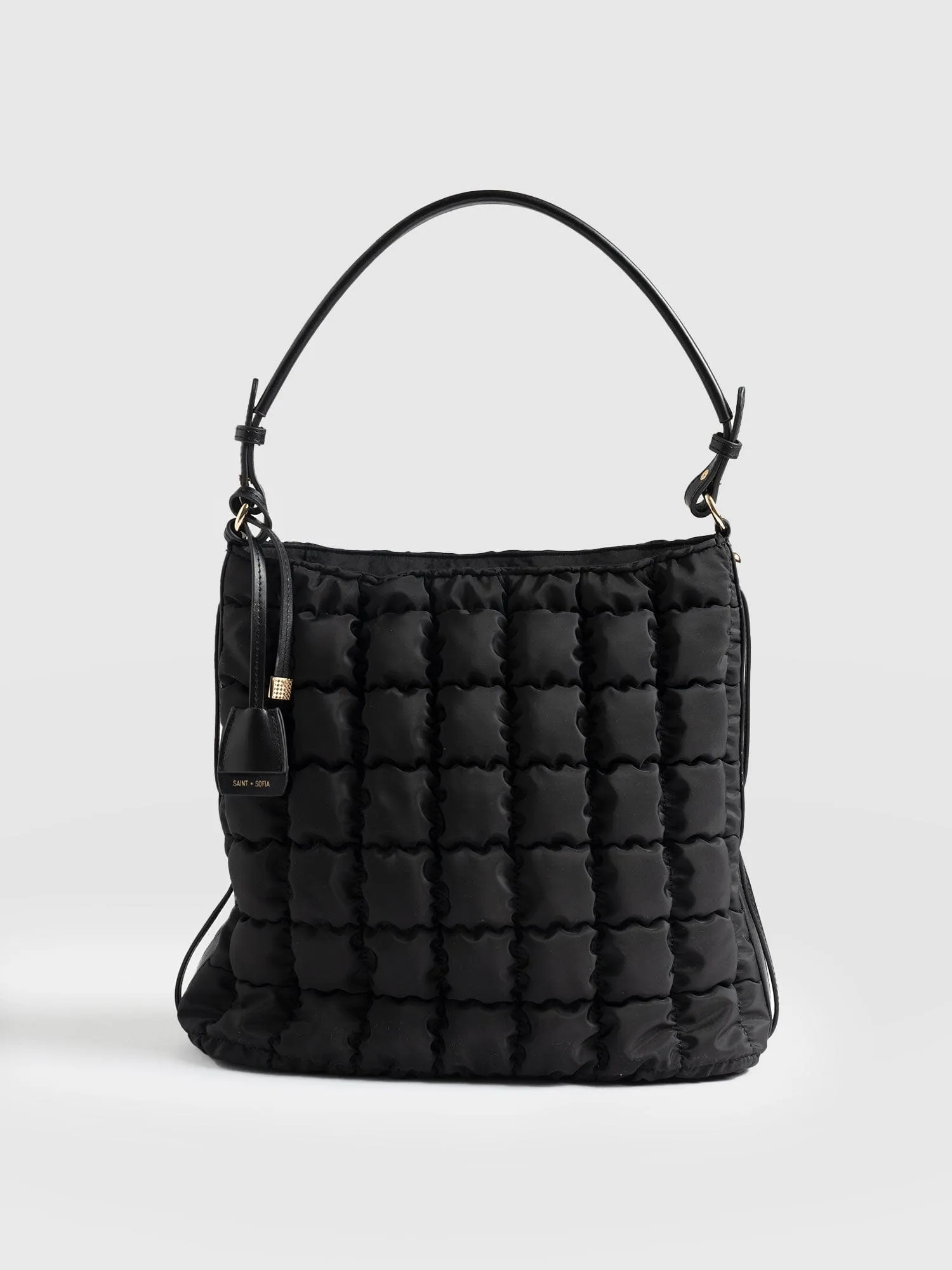 Darcey Puff Tote Bag - Black