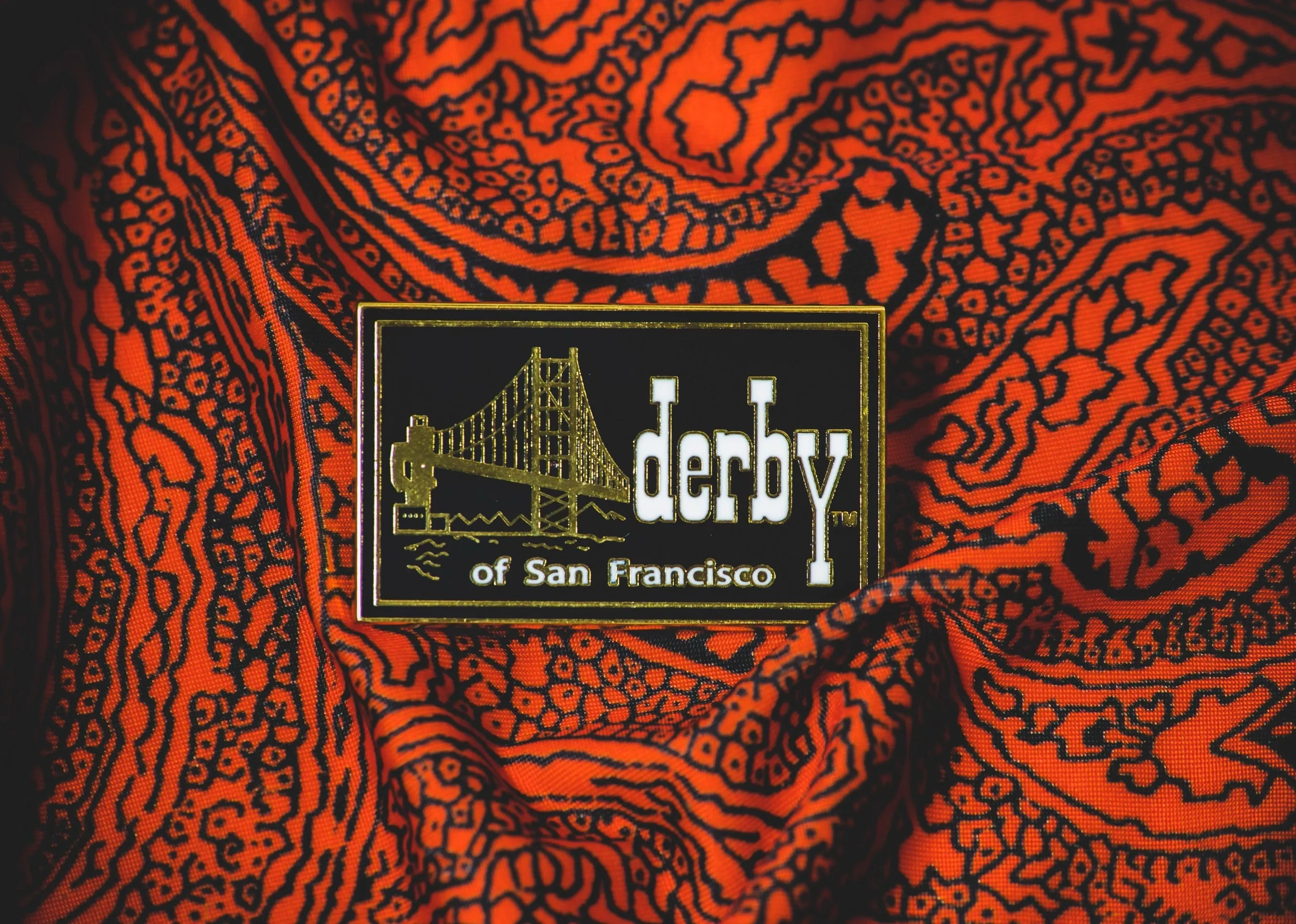 Derby of San Francisco Custom Metal Enamel Lapel Pin