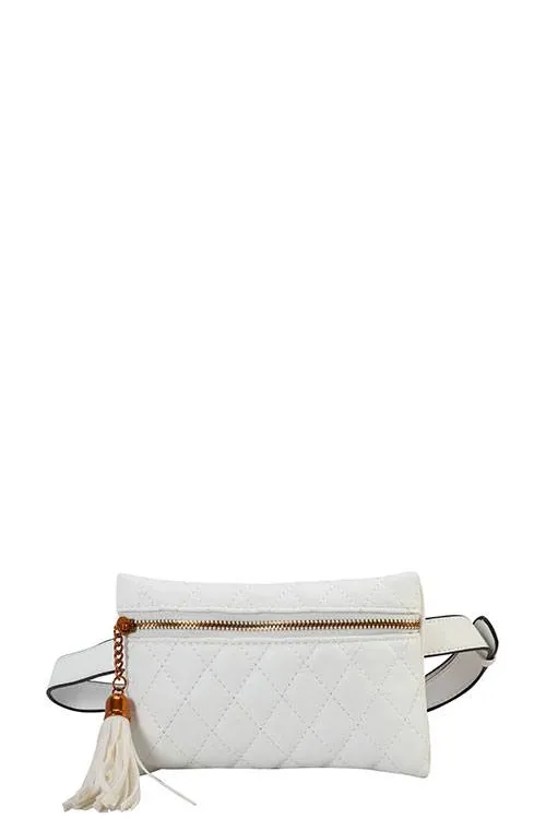 Designer Quilted Belt Fanny Bag