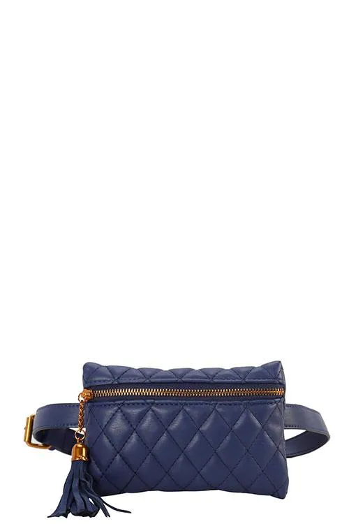 Designer Quilted Belt Fanny Bag