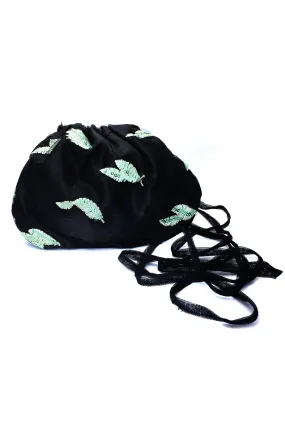 Embroidered Butterflies Net Pouch