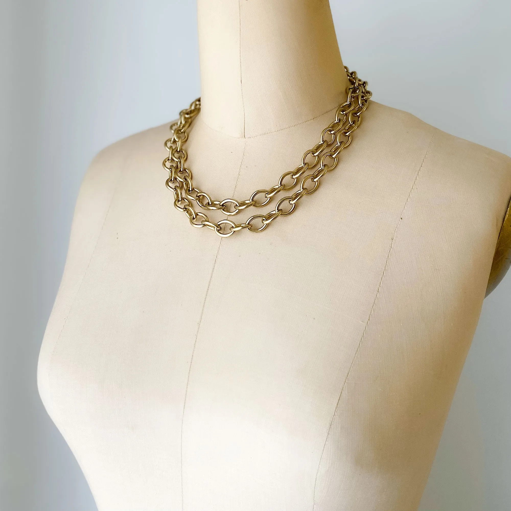 ERICH vintage gold chain belt