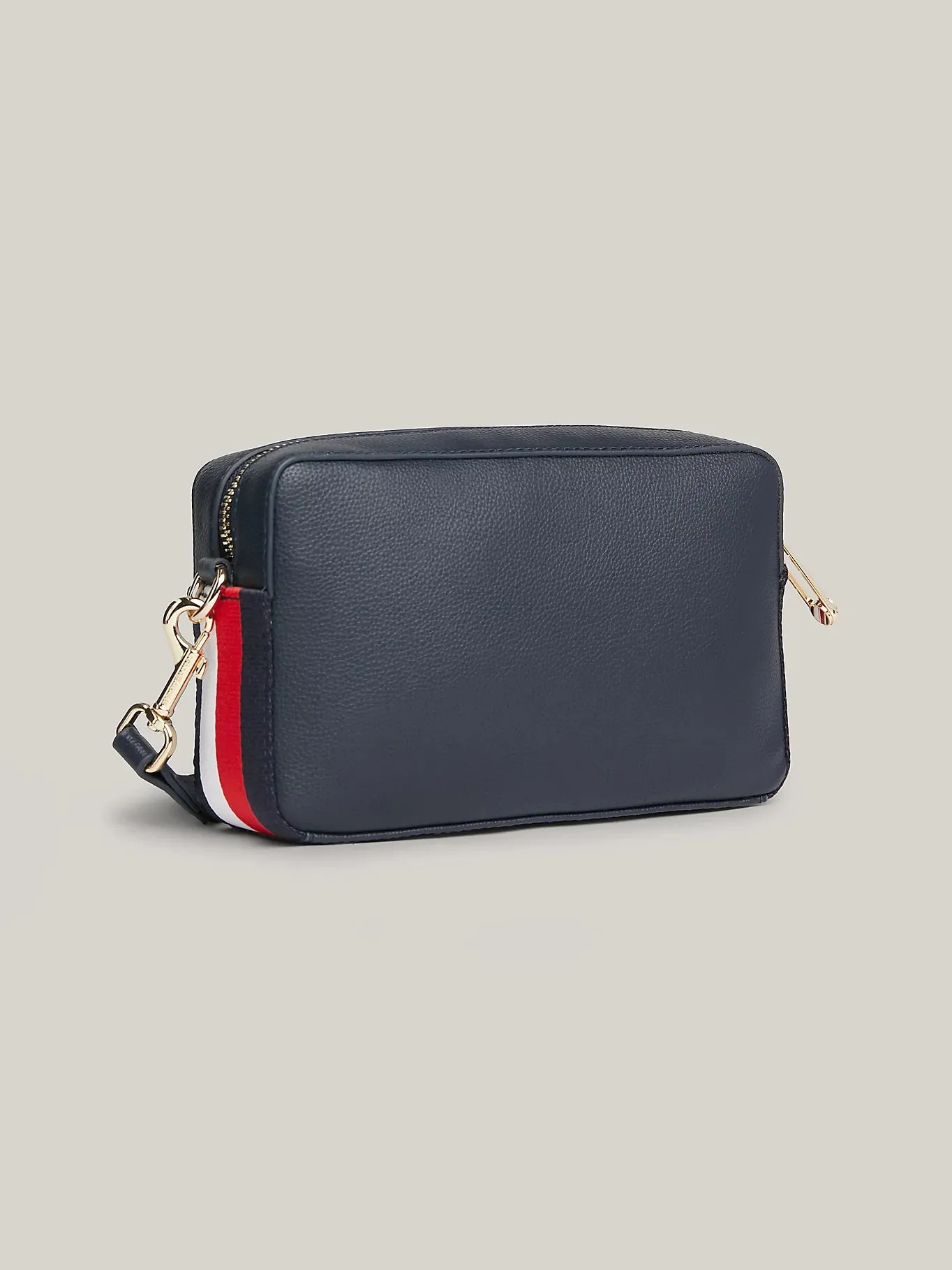 ESSENTIAL SIGNATURE TH MONOGRAM SMALL CAMERA BAG NAVY