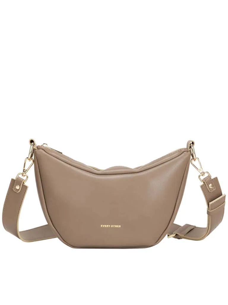 Every Other Slouchy Cross Body Bag - Taupe